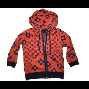 Marc Jacobs Orange and Blue Floral Hoodie